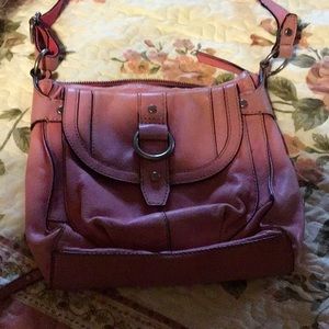 Fossil Long Live 1954 Vintage Pink Crossbody Purse